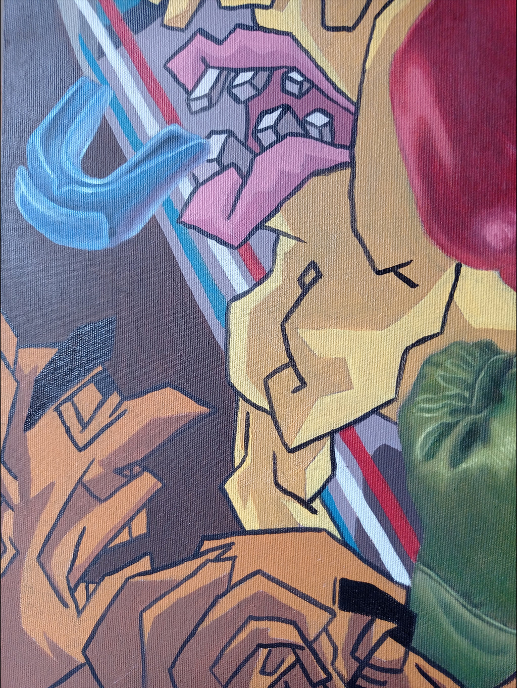 LUTA DE BOXE - PINTURA ORIGINAL