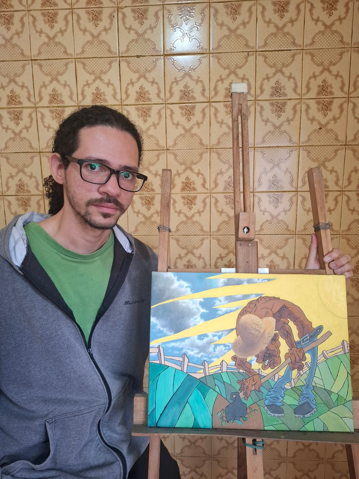 TRABALHANDO SOLO - PINTURA ORIGINAL