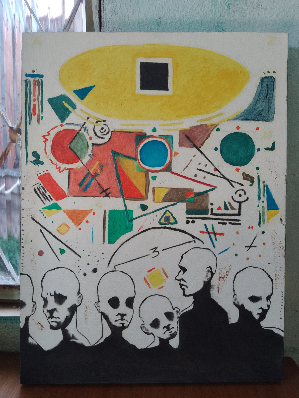 ALHEIOS ÀS FORMAS - PINTURA ORIGINAL - ARTE ABSTRATA
