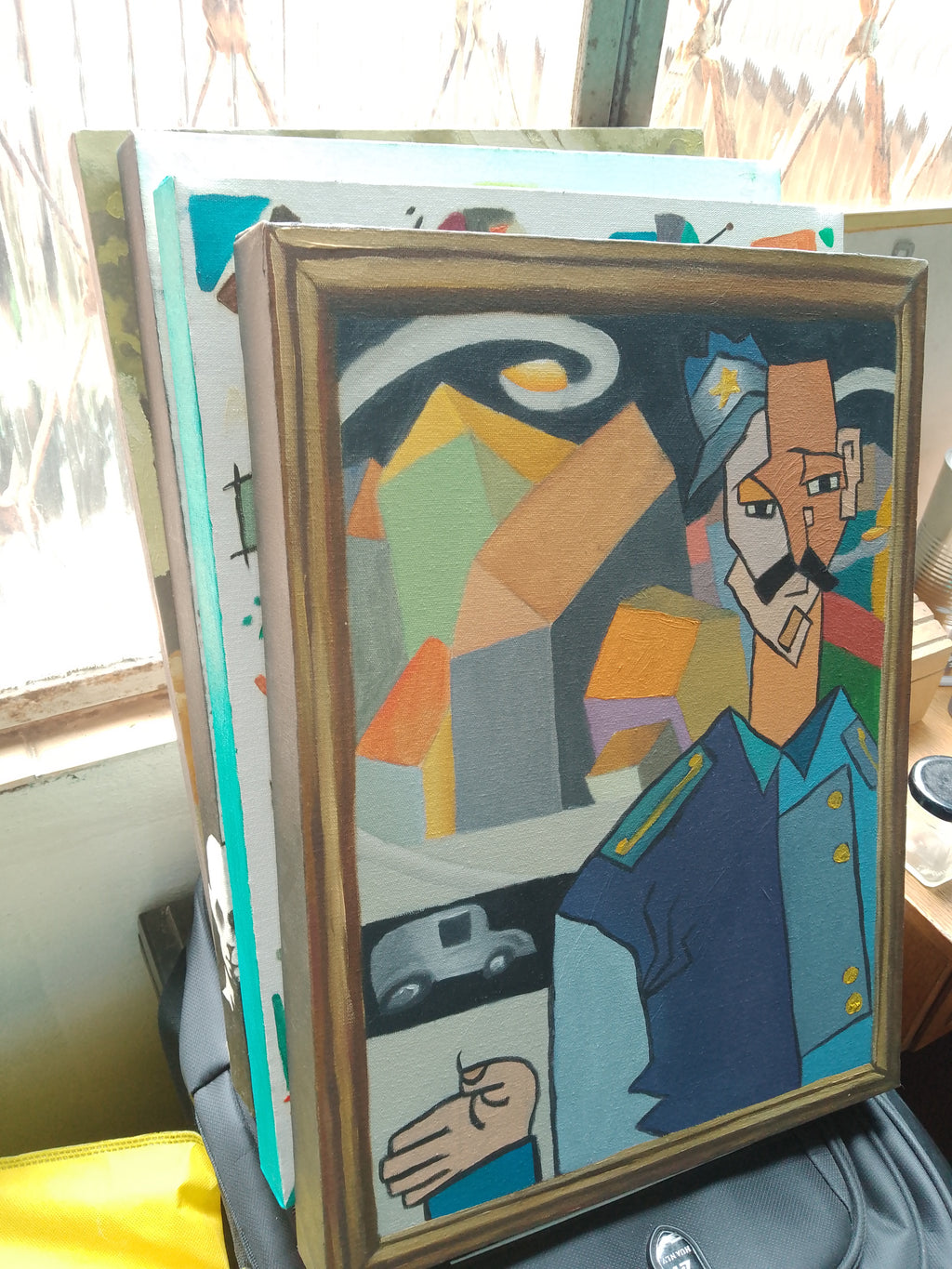 GUARDA DE TRÂNSITO - PINTURA ORIGINAL