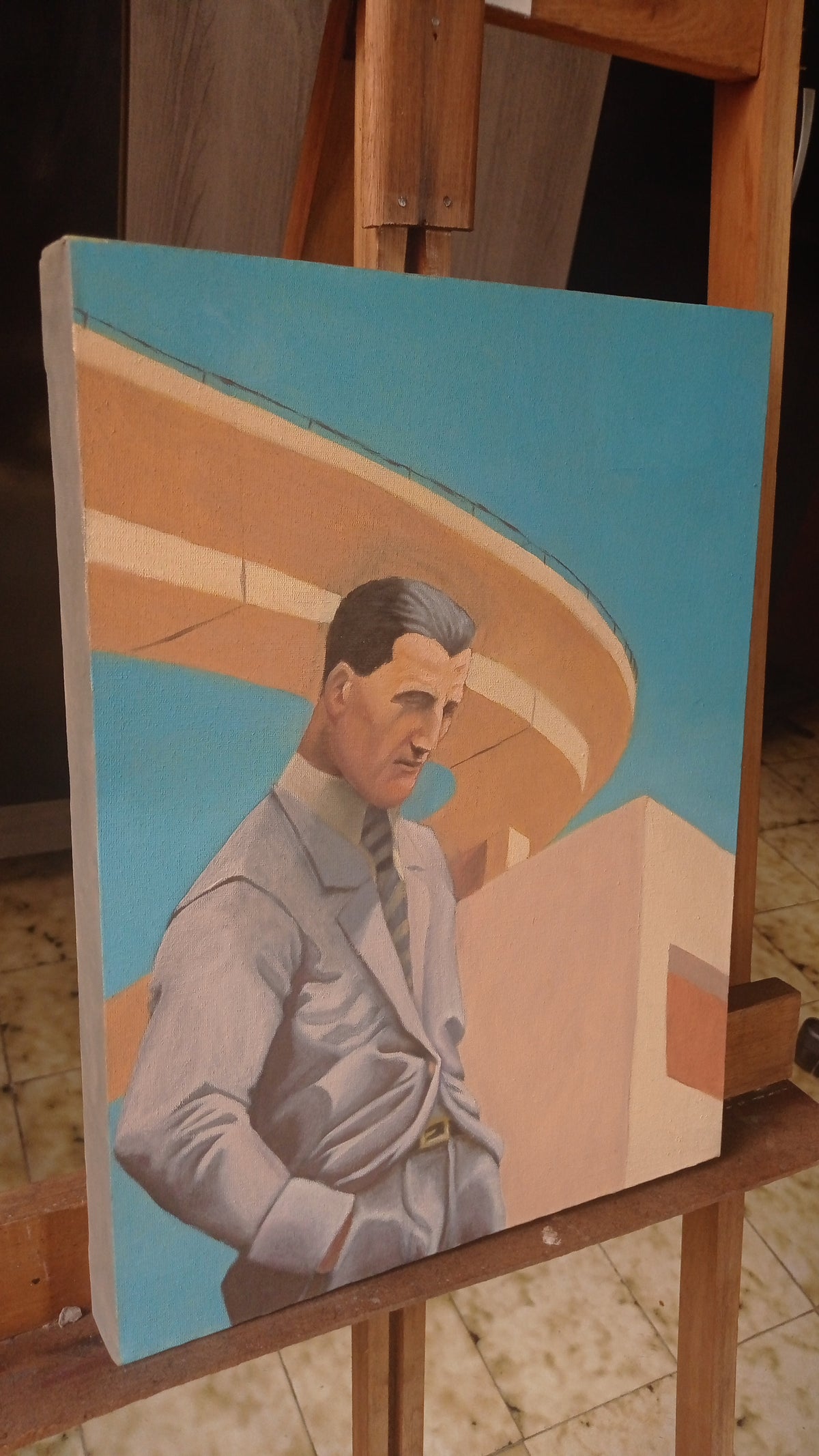 COMPOSIÇÃO Nº1 - MUNDO DOS HOMENS - PINTURA ORIGINAL